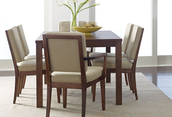 parsons table and carmel chair