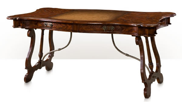 theodore alexander desk with leather top